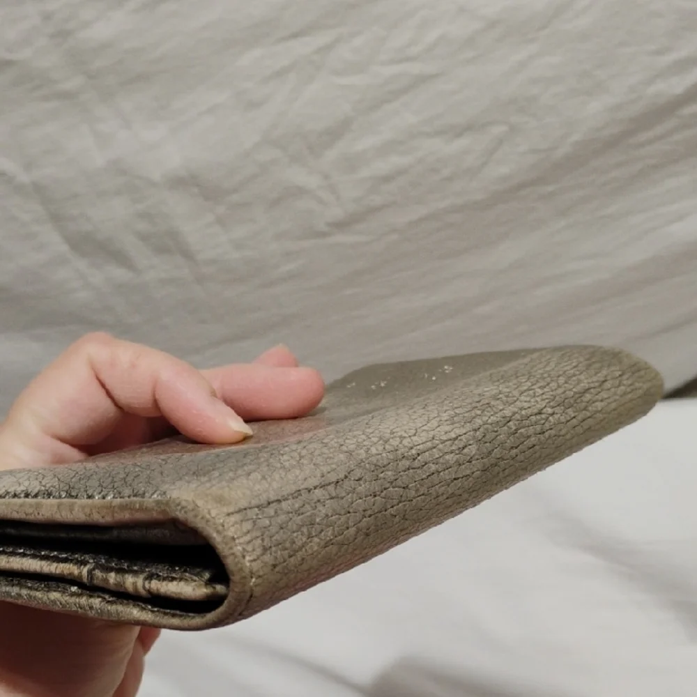 SALE! Jimmy Choo Gold Metallic Wallet Gently Used